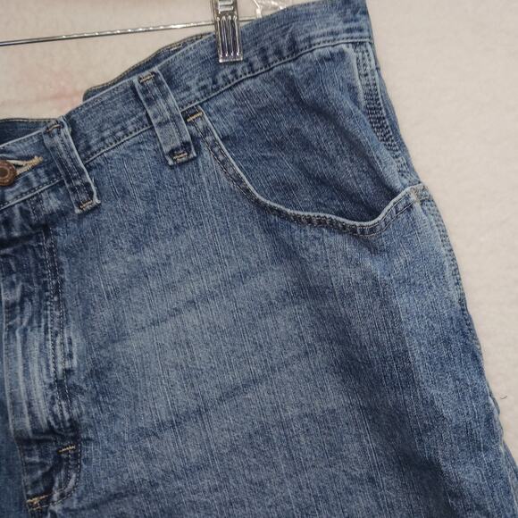 Wrangler Mens Carpenter Jean‎ Shorts Size 44R Relaxed Fit Blue Denim Cotton - Picture 5 of 9